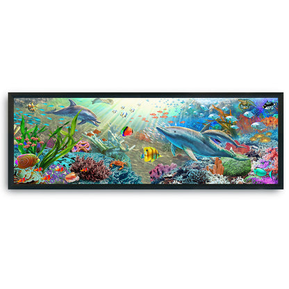 Seabed - 11CT Stamped Cross Stitch 90*30CM