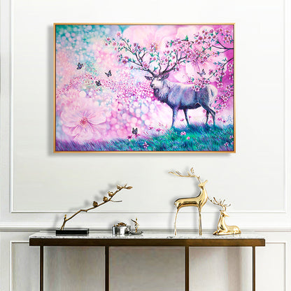 Deer - Full Round Drill Diamond Painting 30*40CM