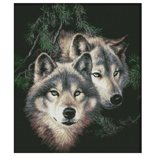 Wolf - 11CT Stamped Cross Stitch 40*50CM