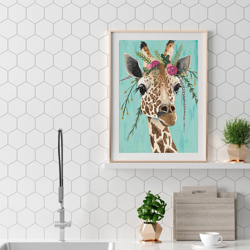 Giraffe - 11CT Stamped Cross Stitch 40*50CM