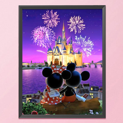 Cartoon Mouse - 11CT Stamped Cross Stitch 40*50CM