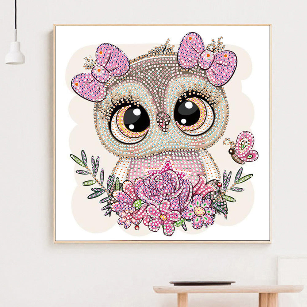 Owl - Special Shaped Drill Diamond Painting 30*30CM