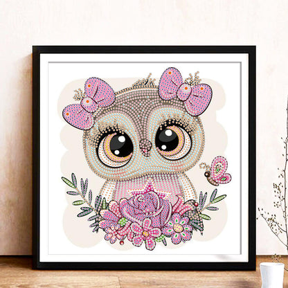 Owl - Special Shaped Drill Diamond Painting 30*30CM