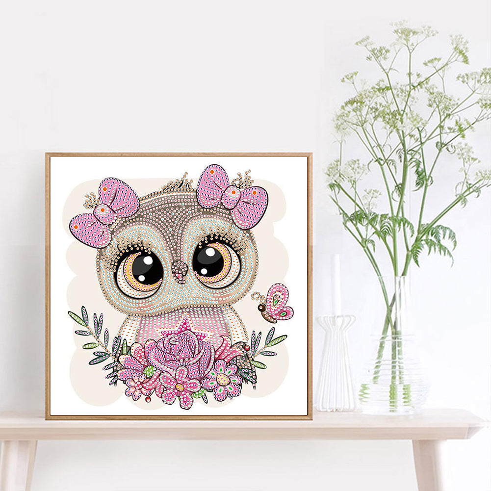 Owl - Special Shaped Drill Diamond Painting 30*30CM