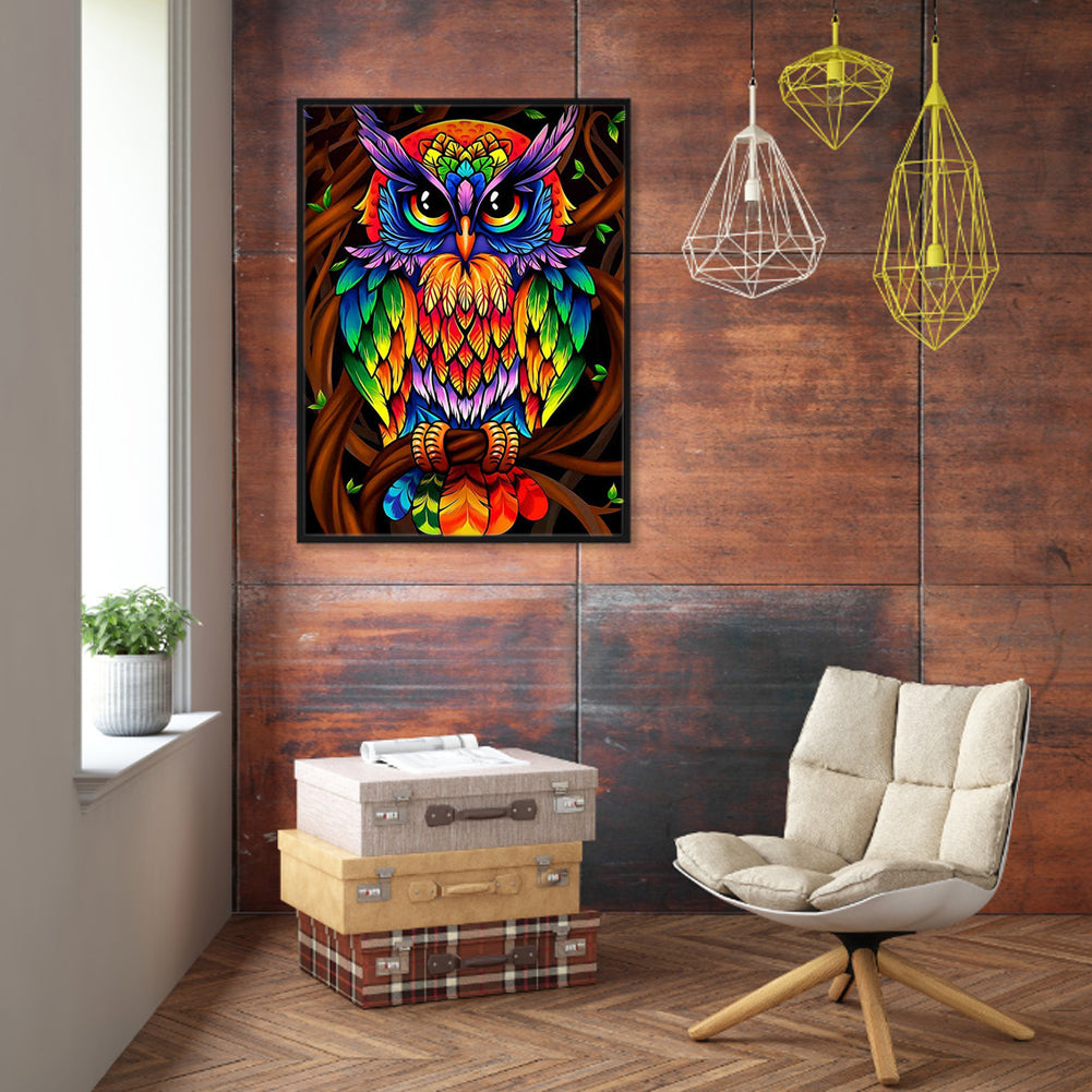 Owl - 11CT Stamped Cross Stitch 36*46CM