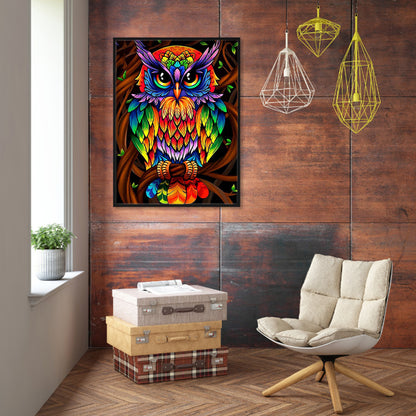 Owl - 11CT Stamped Cross Stitch 36*46CM