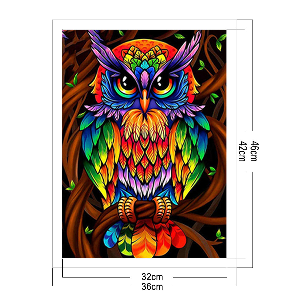 Owl - 11CT Stamped Cross Stitch 36*46CM