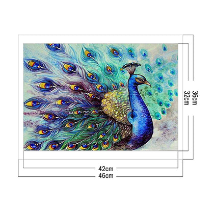 Peacock - 11CT Stamped Cross Stitch 36*46CM