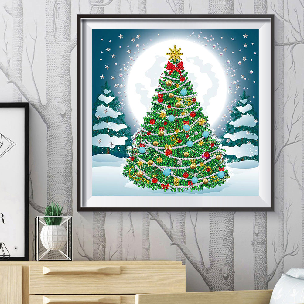 Christmas Tree - Special Shaped Drill Diamond Painting 30*30CM