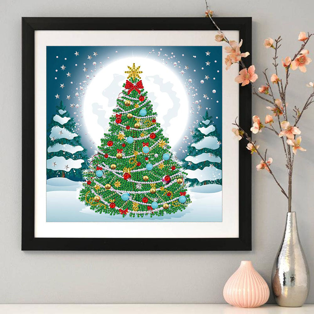 Christmas Tree - Special Shaped Drill Diamond Painting 30*30CM