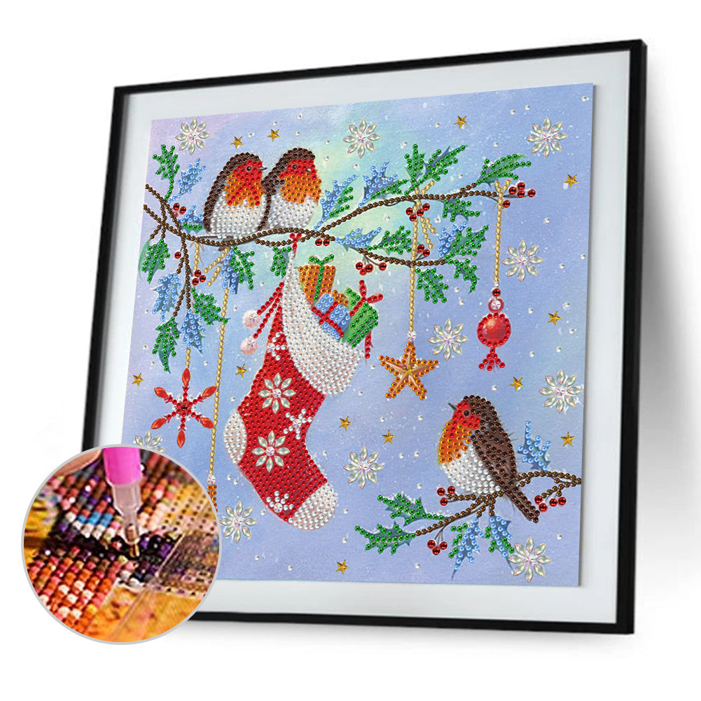 Christmas - Special Shaped Drill Diamond Painting 30*30CM