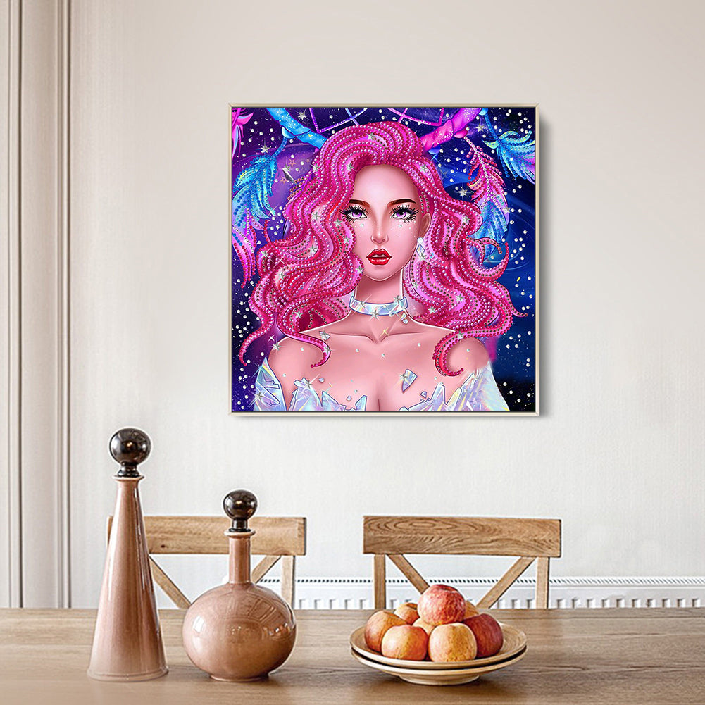 Girl - Special Shaped Drill Diamond Painting 30*30CM