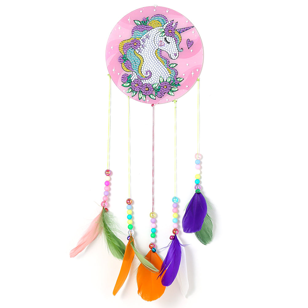 DIY Diamond Painting Acrylic Lucky Wind Chime Hanging Pendant Crafts Decor