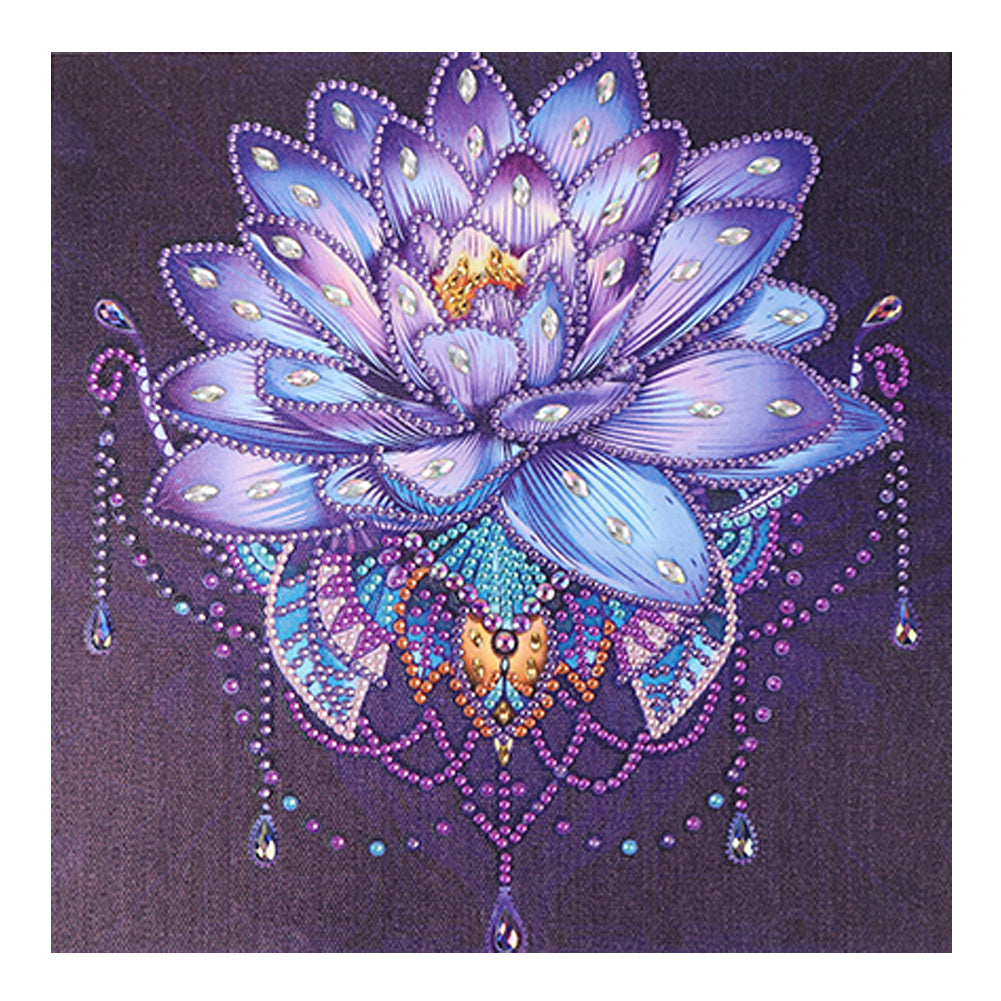 Lotus - Special Shaped Drill Diamond Painting 30*30CM