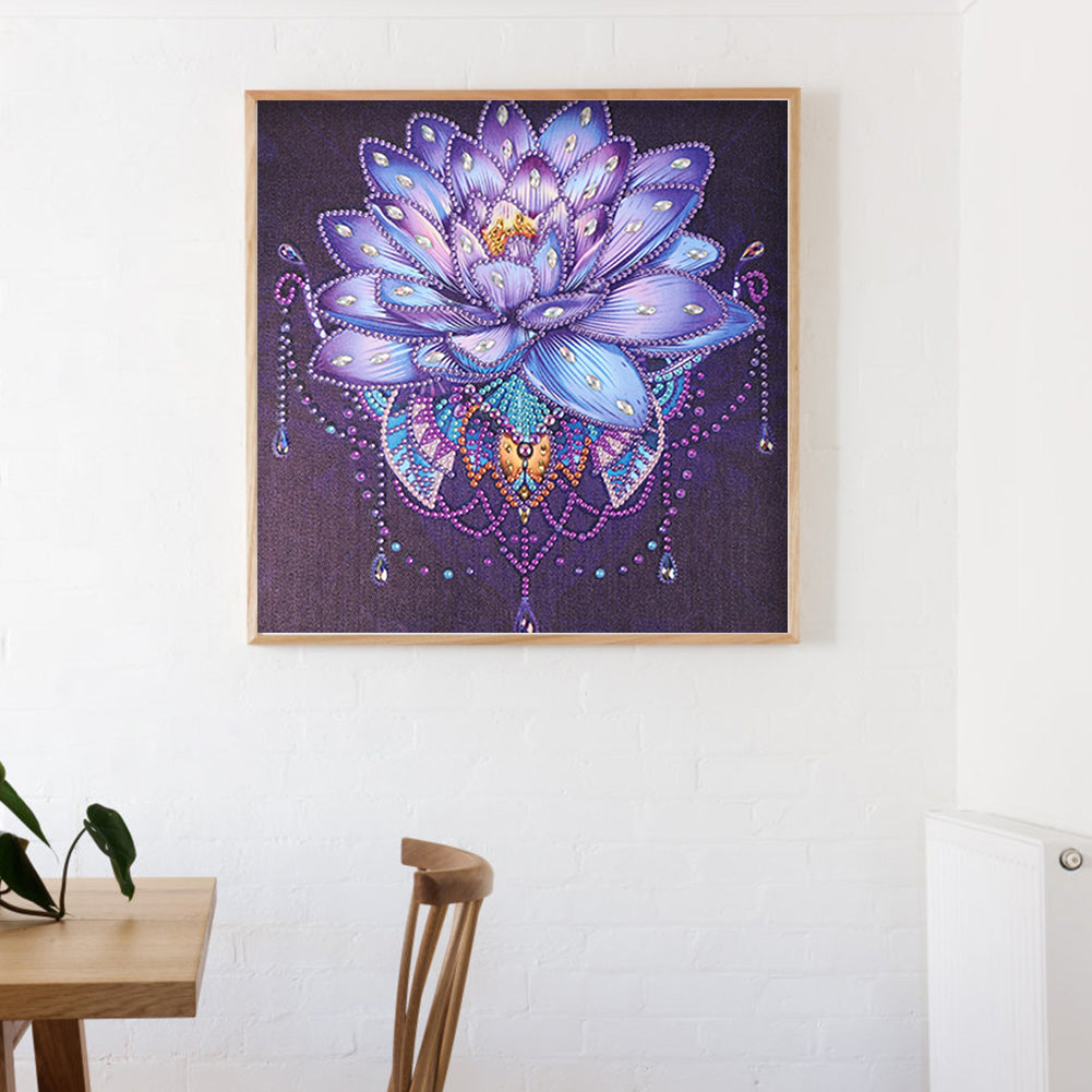 Lotus - Special Shaped Drill Diamond Painting 30*30CM