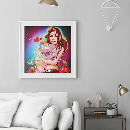 Girl - Special Shaped Drill Diamond Painting 30*30CM