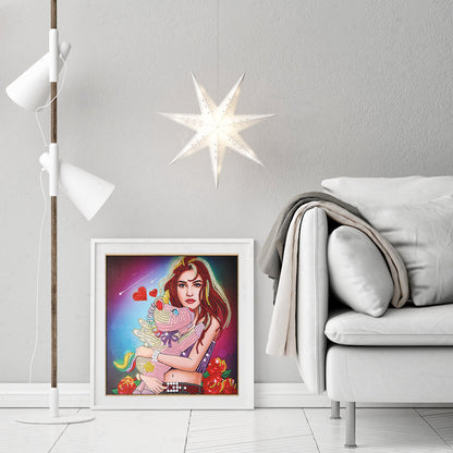 Girl - Special Shaped Drill Diamond Painting 30*30CM