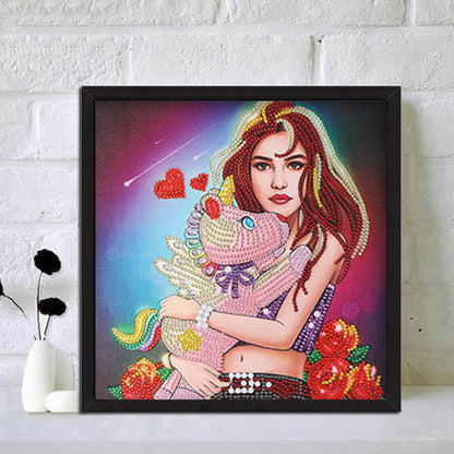 Girl - Special Shaped Drill Diamond Painting 30*30CM