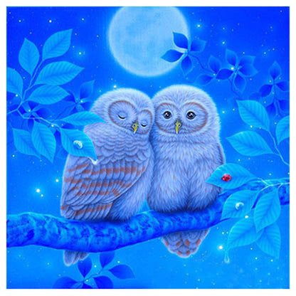 Owl - Full Round Drill Diamond Painting 30*30CM