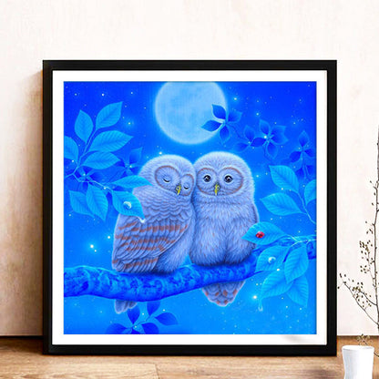 Owl - Full Round Drill Diamond Painting 30*30CM