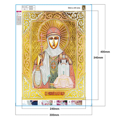 Religious Idols - Special Shaped Drill Diamond Painting 30*40CM