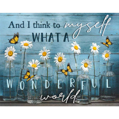 Flower - Full Round Drill Diamond Painting 50*40CM