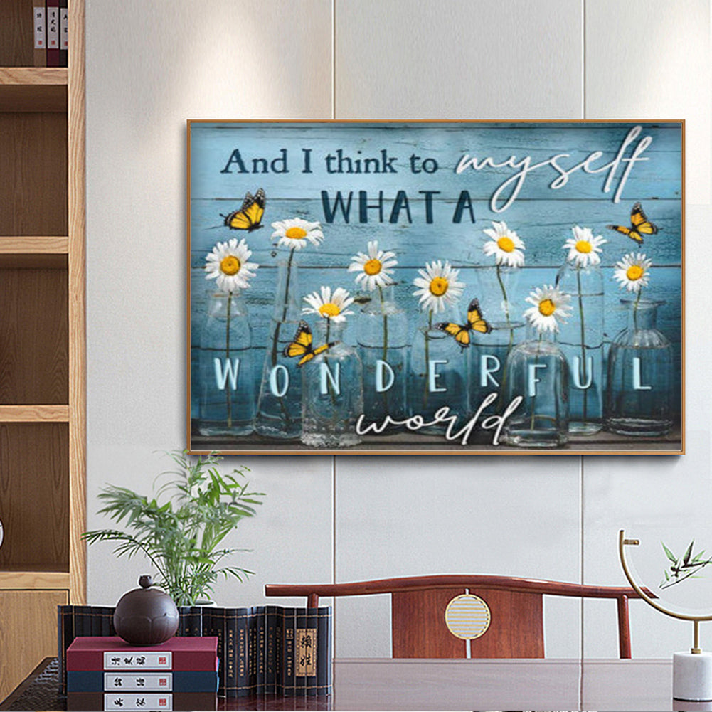 Flower - Full Round Drill Diamond Painting 50*40CM