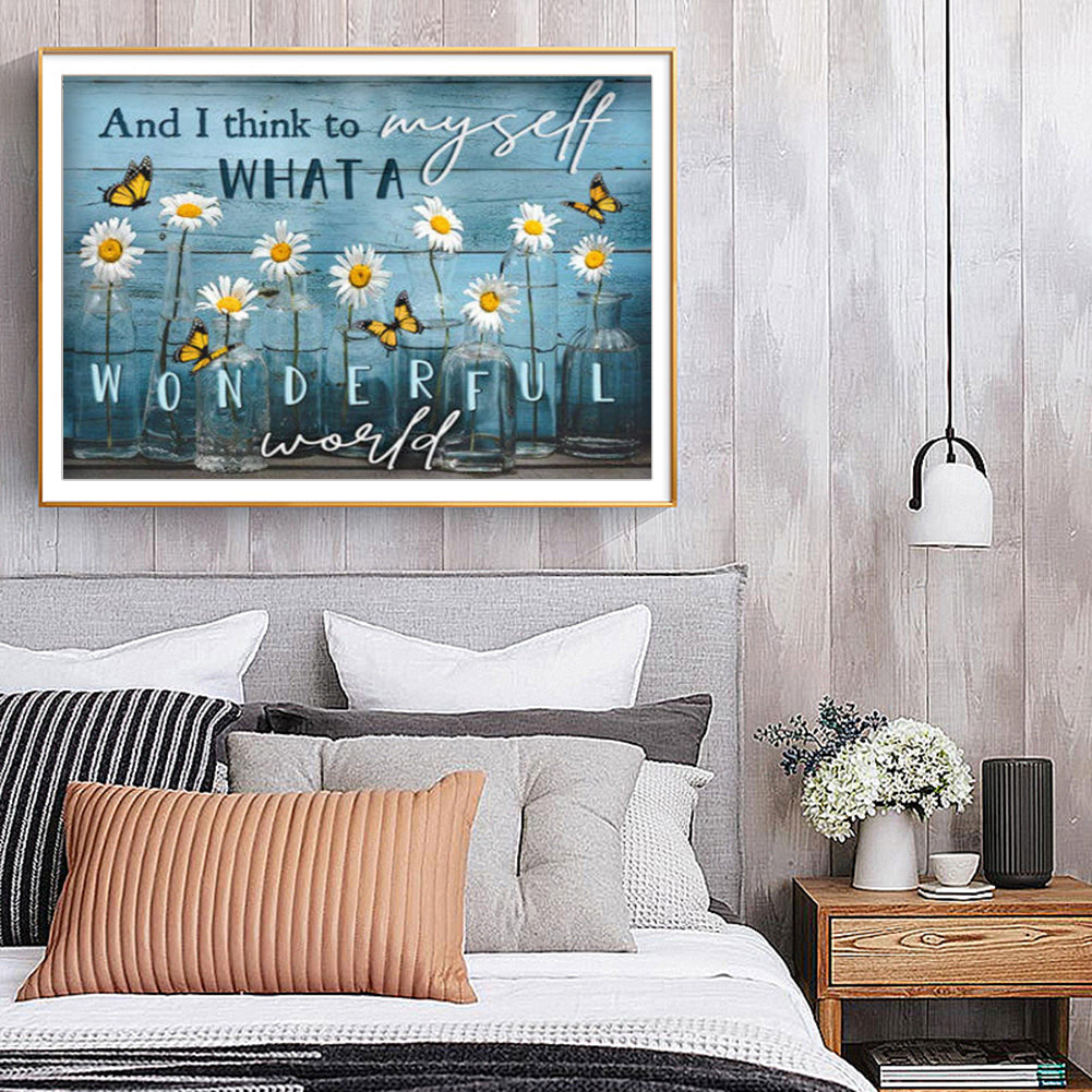 Flower - Full Round Drill Diamond Painting 50*40CM