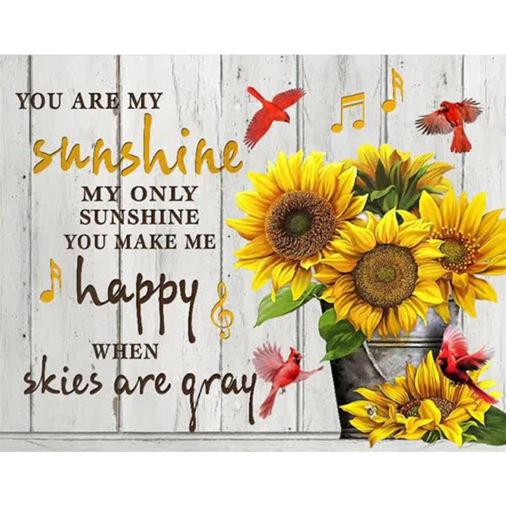 Flower - Full Round Drill Diamond Painting 50*40CM