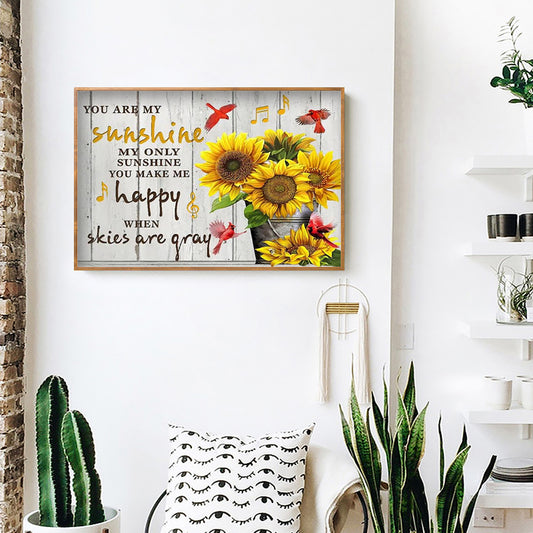 Flower - Full Round Drill Diamond Painting 50*40CM