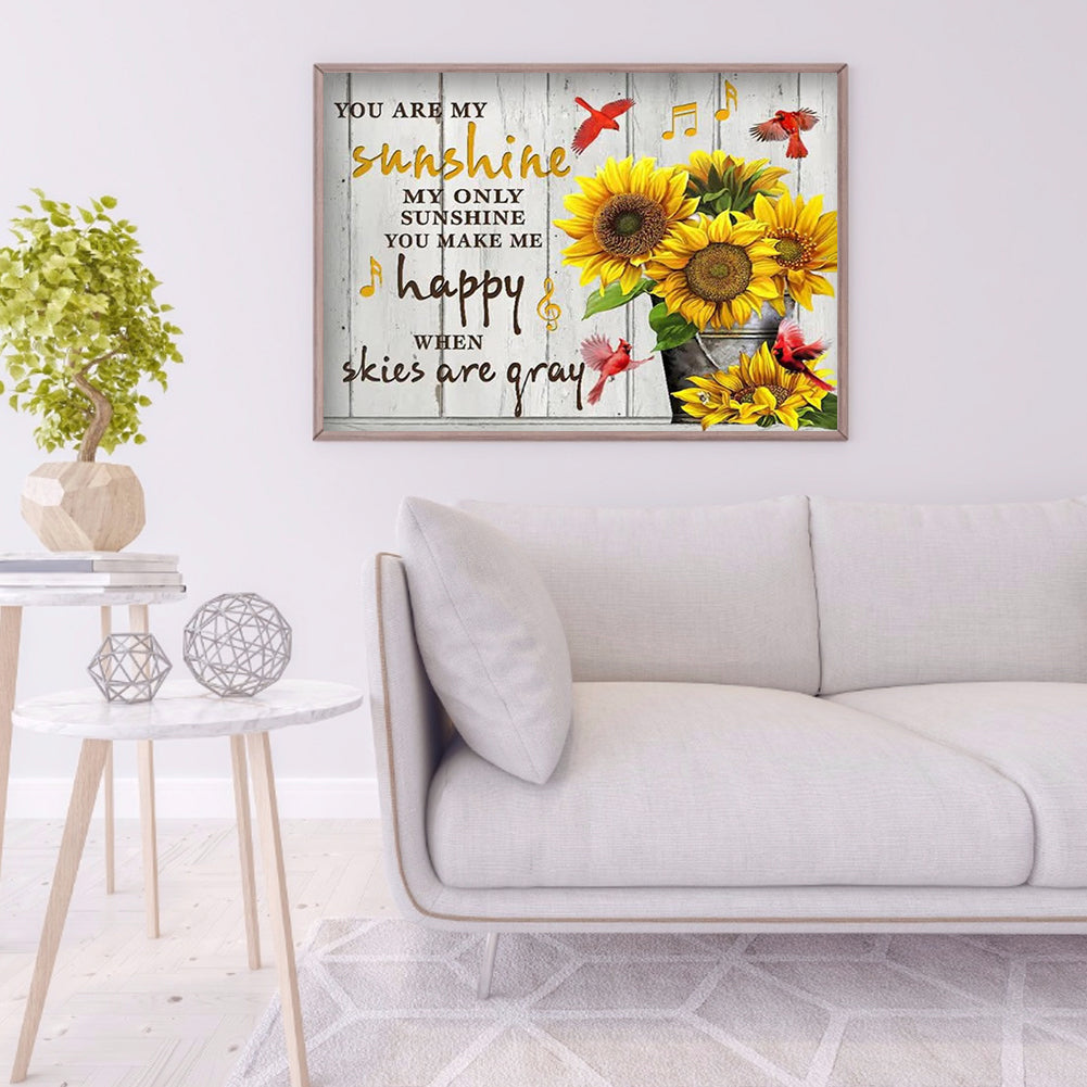 Flower - Full Round Drill Diamond Painting 50*40CM