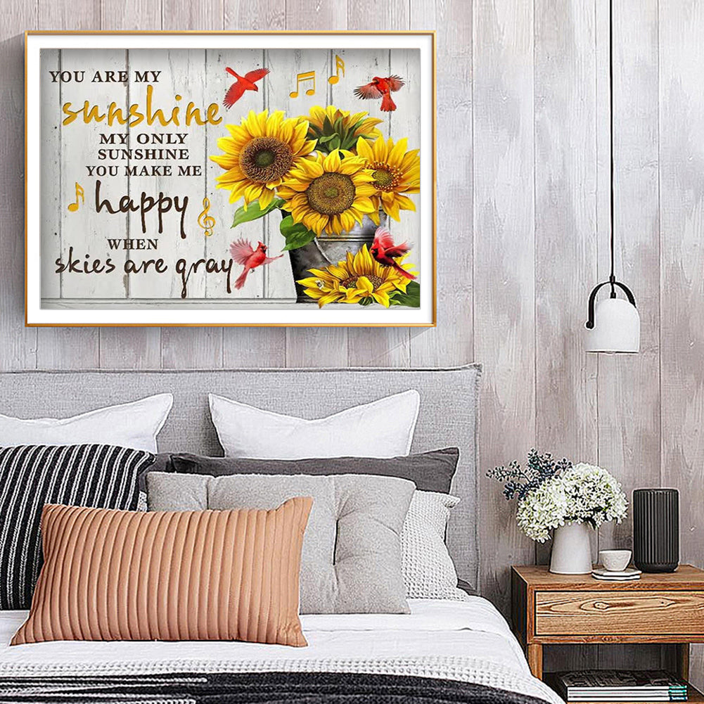 Flower - Full Round Drill Diamond Painting 50*40CM