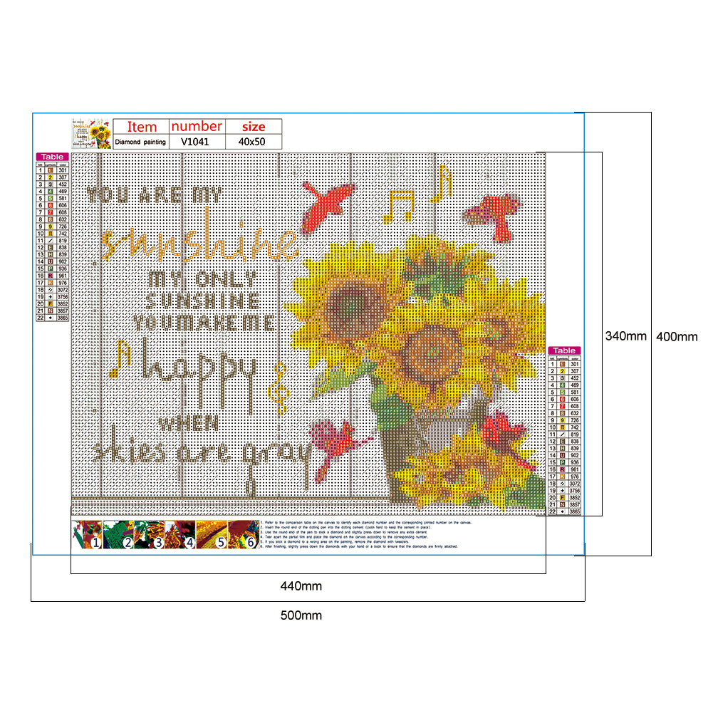 Flower - Full Round Drill Diamond Painting 50*40CM