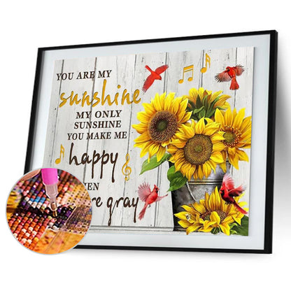 Flower - Full Round Drill Diamond Painting 50*40CM