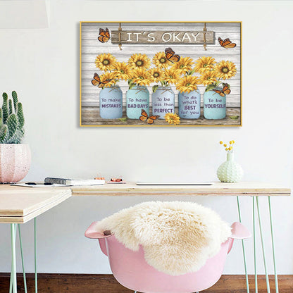 Flower - Full Round Drill Diamond Painting 50*40CM