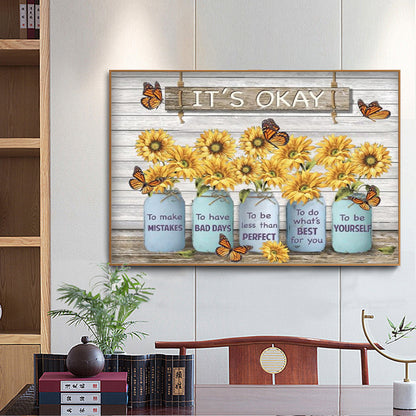 Flower - Full Round Drill Diamond Painting 50*40CM