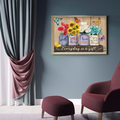 Flower - Full Round Drill Diamond Painting 50*40CM