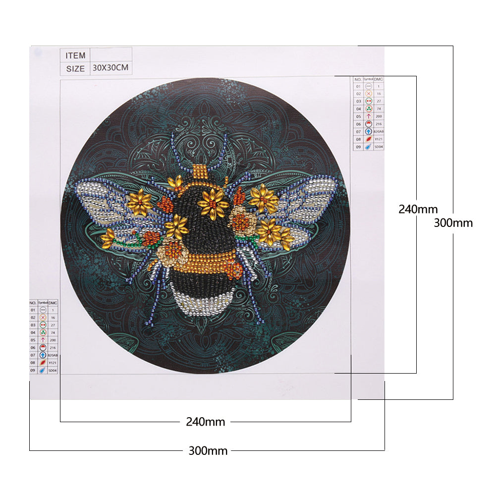 Bee - Special Shaped Drill Diamond Painting 30*30CM