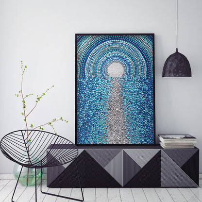 Sea Surface - Special Shaped Drill Diamond Painting 30*40CM