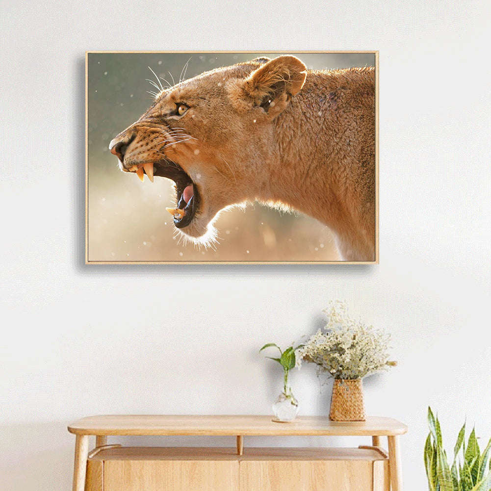 Tiger - Full Round Drill Diamond Painting 30*40CM