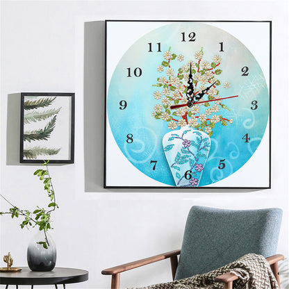 DIY Part Drill Special Shaped Diamond Clock 5D Mosaic Color Painting Kit