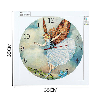 DIY Part Drill Special Shaped Diamond Clock 5D Mosaic Color Painting Kit