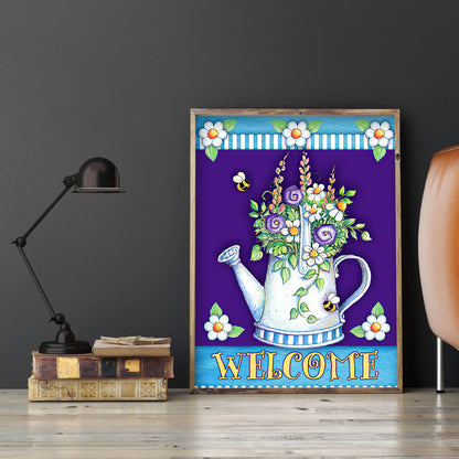 Welcome Word - Full Round Drill Diamond Painting 30*40CM