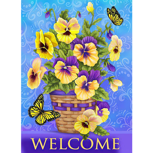 Welcome Word - Full Round Drill Diamond Painting 30*40CM