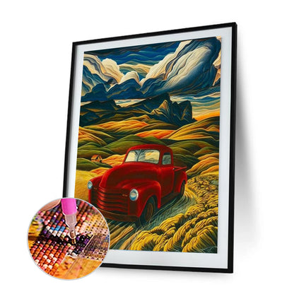 Red Car - Full Round Drill Diamond Painting 30*40CM