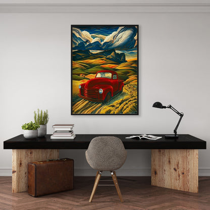 Red Car - Full Round Drill Diamond Painting 30*40CM