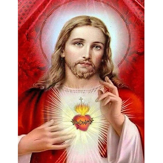 Jesus - Full Round Drill Diamond Painting 30*40CM