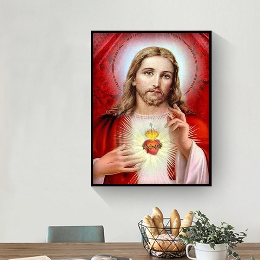 Jesus - Full Round Drill Diamond Painting 30*40CM