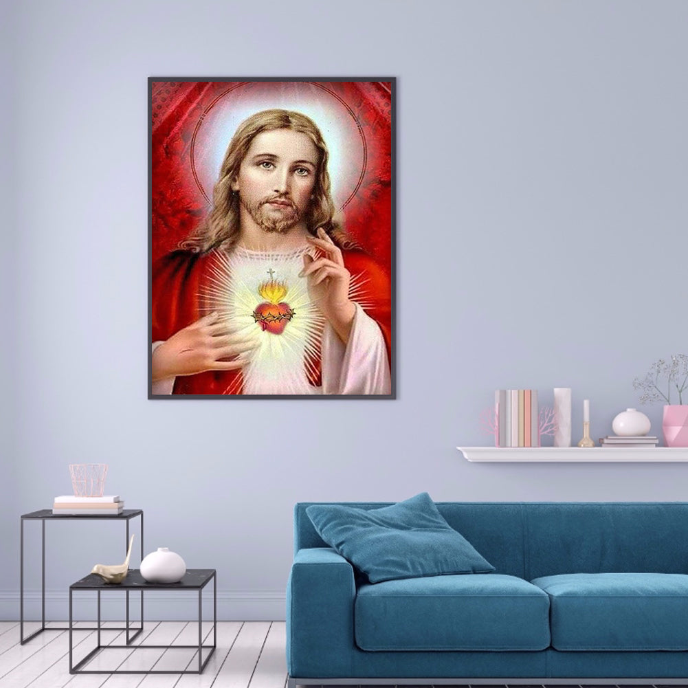 Jesus - Full Round Drill Diamond Painting 30*40CM