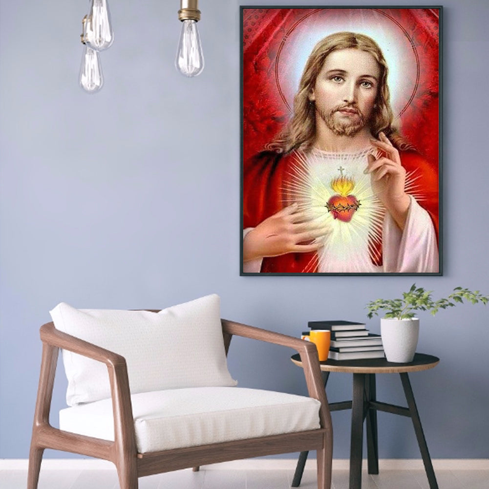 Jesus - Full Round Drill Diamond Painting 30*40CM